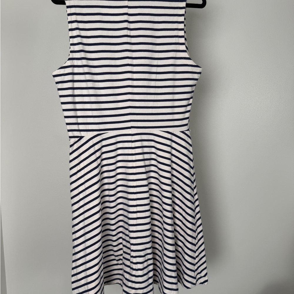 Old Navy Navy & White Striped Sleeveless Dress – Fit & Flare - Picture 4 of 4
